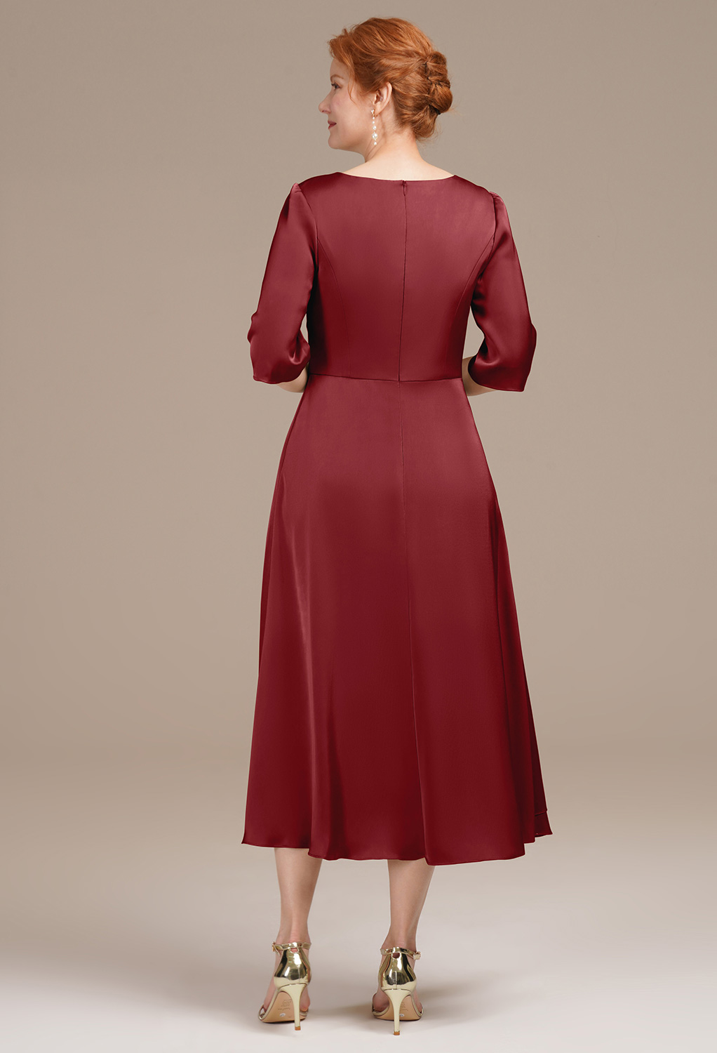 AW Zephyrine Burgundy  Mother of the Bride Dresses